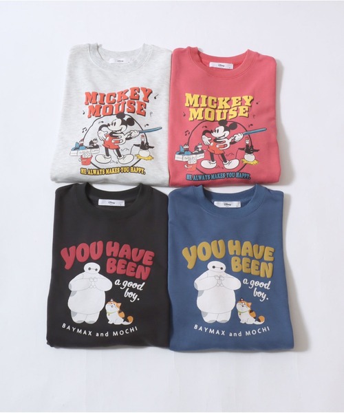 Disney(ディズニー)の「Disney/ディズニー ミッキーマウス ベイマックス オーバーサイズ 裏毛 フロントプリント クルーネックスウェットトレーナー(スウェット・レディース・ピンク/アッシュグレー/ブルー/スミクロ・M/L)」の15枚目の写真