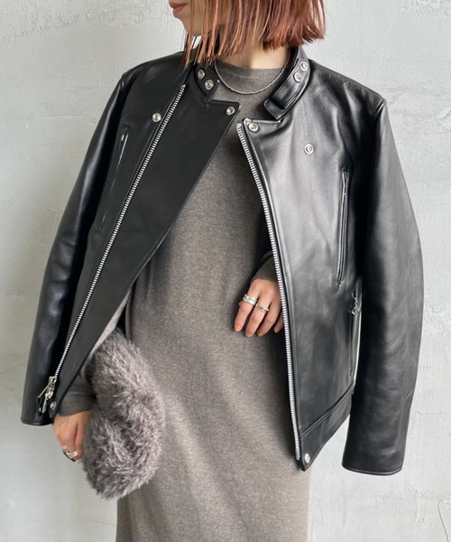 Schott ショット ダブルブレスト レザー ライダース ジャケット Schott ショット ダブル ブレスト ライダースジャケット レザー