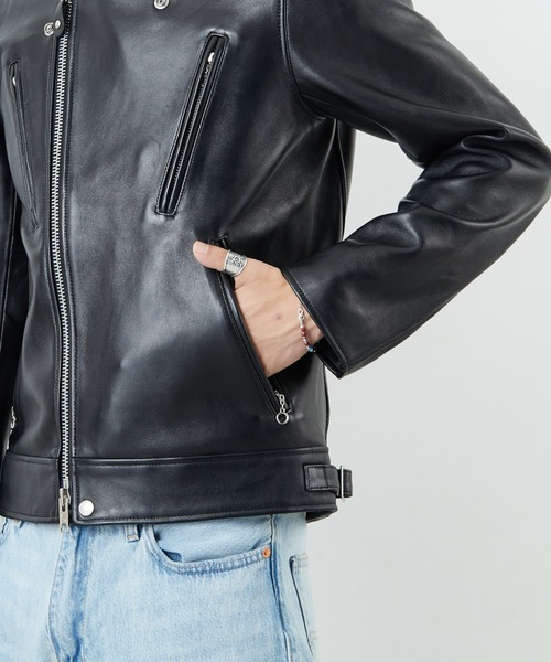 Schott/ショット] ラムレザー ダブルブレスト ライダース
