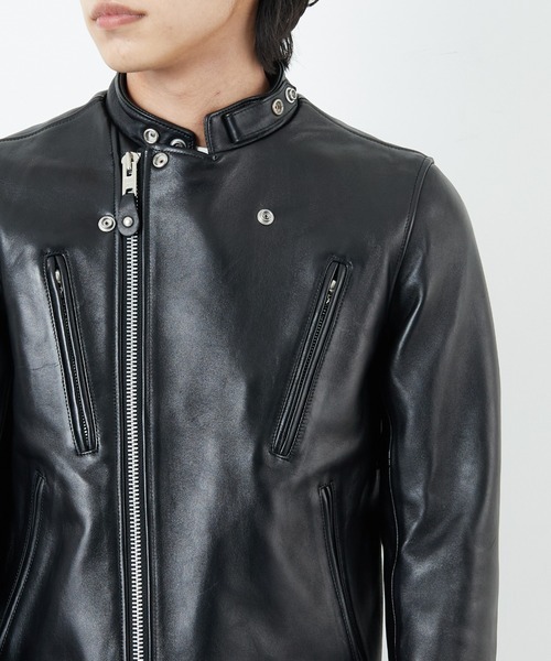 Schott/ショット] ラムレザー ダブルブレスト ライダースジャケット