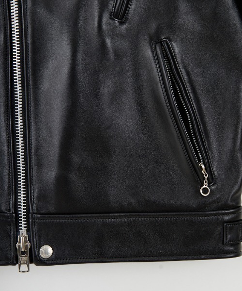 Schott/ショット] ラムレザー ダブルブレスト ライダースジャケット