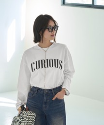 STYLE DELI（スタイルデリ）の「CURIOUS長袖ロゴTシャツ（Tシャツ/カットソー）」