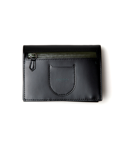 yoshiokubo ヨシオクボ / YK Wallet 牛革ガラスレザーミニウォレット 2