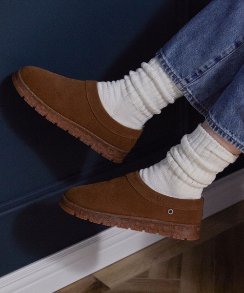 Minnetonka（ミネトンカ）の「【MINNETONKA/ミネトンカ】 NEVA /ネバ ボアスリッポン（スリッポン・レディース・チャコールグレー/ブラック/タン/ストーン・7/6/8/9）」の14枚目の写真