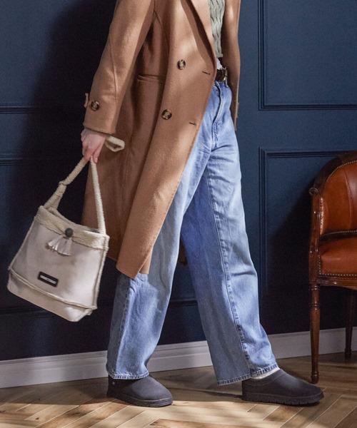 Minnetonka（ミネトンカ）の「【MINNETONKA/ミネトンカ】 NEVA /ネバ ボアスリッポン（スリッポン・レディース・チャコールグレー/ブラック/タン/ストーン・7/6/8/9）」の17枚目の写真