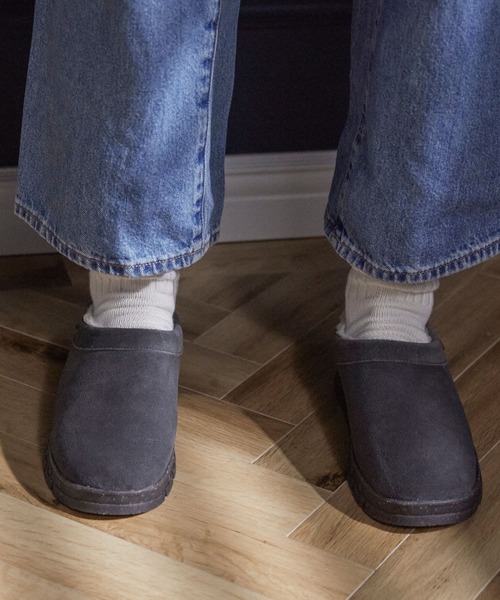 Minnetonka（ミネトンカ）の「【MINNETONKA/ミネトンカ】 NEVA /ネバ ボアスリッポン（スリッポン・レディース・チャコールグレー/ブラック/タン/ストーン・7/6/8/9）」の10枚目の写真