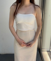 Reurie' | コードストラップブラトップ(ayaka select) / インナー カップ付き 細ストラップ シンプル 大人カジュアル 着回し(キャミソール)