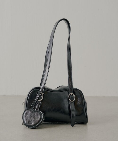 ハートポーチ付ウェーブボストンバッグ（ボストンバッグ）｜Chico