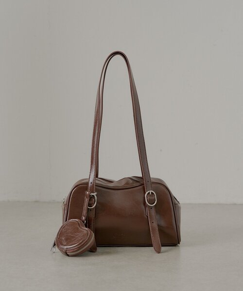 ハートポーチ付ウェーブボストンバッグ（ボストンバッグ）｜Chico