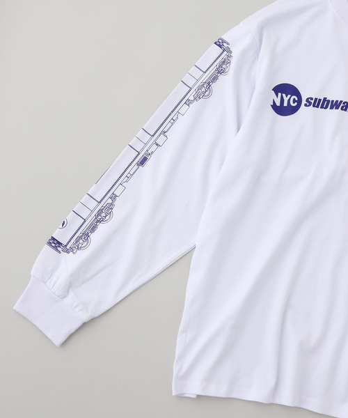 SUBWARE(サブウェア)の「SUBWARE / サブウェア MARQUEE LOGO L/S TEE(Tシャツ/カットソー・メンズ・ホワイト・MEDIUM/LARGE)」の3枚目の写真