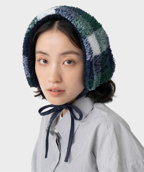 Casselini（キャセリーニ）の「[UMBRO × Casselini] UMBROリバーシブルイヤマフ（イヤーマフ・レディース・アニマル/グリーン/モスグリーン/レッド・FREE）」の2枚目の写真
