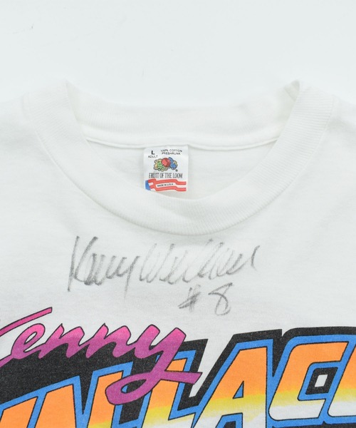 LABORATORY R（ラボラトリーアール）の「【USED】90’s Fruit of the Loom “Kenny Walles” レーシング Tシャツ USA製（Tシャツ/カットソー・メンズ・ホワイト・LARGE）」の6枚目の写真