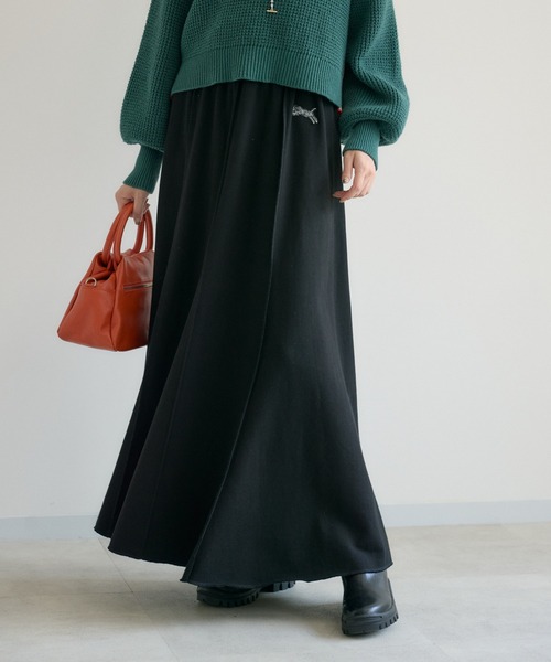 Paradise Picnic（パラダイスピクニック）の「TRANOI. TORAステッチフレアスカート（スカート・レディース・グレイッシュベージュ/ブラック/チャコールグレー・FREE）」の22枚目の写真