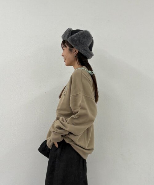 DOD（ディーオーディー）の「【DOD】【ユニセックス】ミミマモッターレ（ハット・レディース・カーキ/ブラック/ベージュ・ONE SIZE）」の9枚目の写真