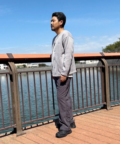DISCUS(ディスカス)の「DISCUS(ディスカス)×GrandPARK(グランドパーク)別注インレイ裏シャギーボンディングノーカラーブルゾン(カーディガン/ボレロ・メンズ・グレー/ブラック・LARGE/MEDIUM)」の5枚目の写真