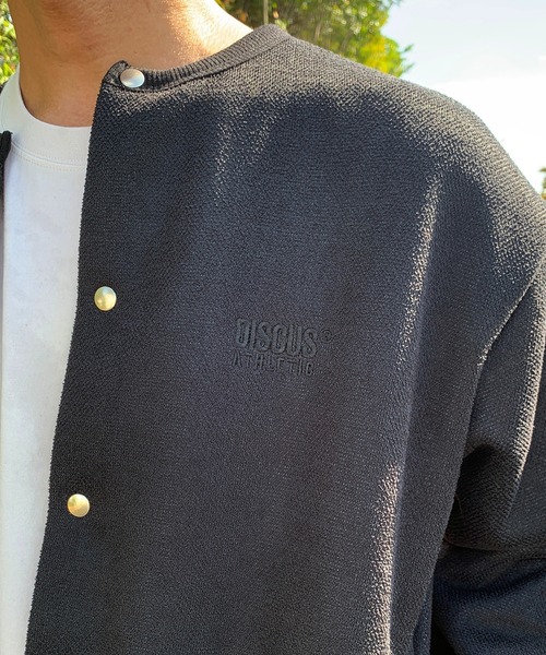 DISCUS(ディスカス)の「DISCUS(ディスカス)×GrandPARK(グランドパーク)別注インレイ裏シャギーボンディングノーカラーブルゾン(カーディガン/ボレロ・メンズ・グレー/ブラック・LARGE/MEDIUM)」の18枚目の写真