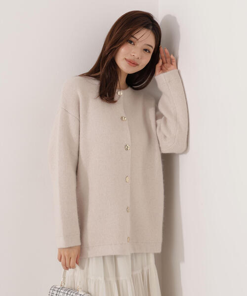 PROPORTION BODY DRESSING（プロポーションボディドレッシング）の「ＦＯＸ混ダブルフェイスニットカーディガン / 1215274001（カーディガン/ボレロ・レディース・オフホワイト/グレー/ベージュ・MEDIUM/SMALL）」の15枚目の写真