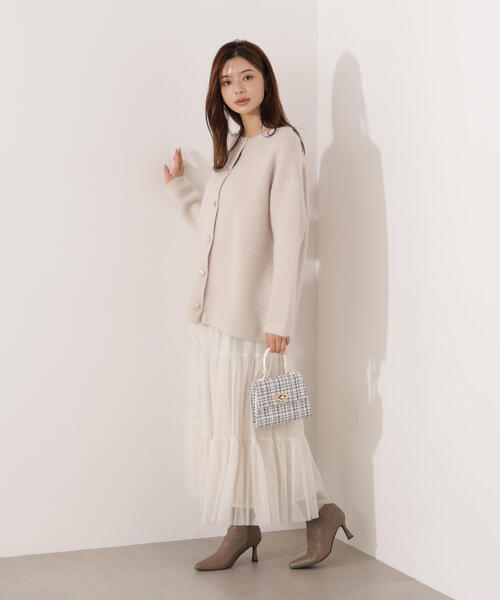 PROPORTION BODY DRESSING（プロポーションボディドレッシング）の「ＦＯＸ混ダブルフェイスニットカーディガン / 1215274001（カーディガン/ボレロ・レディース・オフホワイト/グレー/ベージュ・MEDIUM/SMALL）」の17枚目の写真