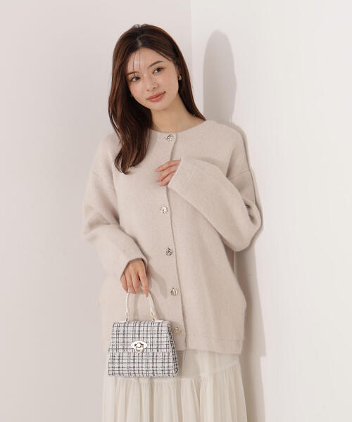 PROPORTION BODY DRESSING（プロポーションボディドレッシング）の「ＦＯＸ混ダブルフェイスニットカーディガン / 1215274001（カーディガン/ボレロ・レディース・オフホワイト/グレー/ベージュ・MEDIUM/SMALL）」の19枚目の写真