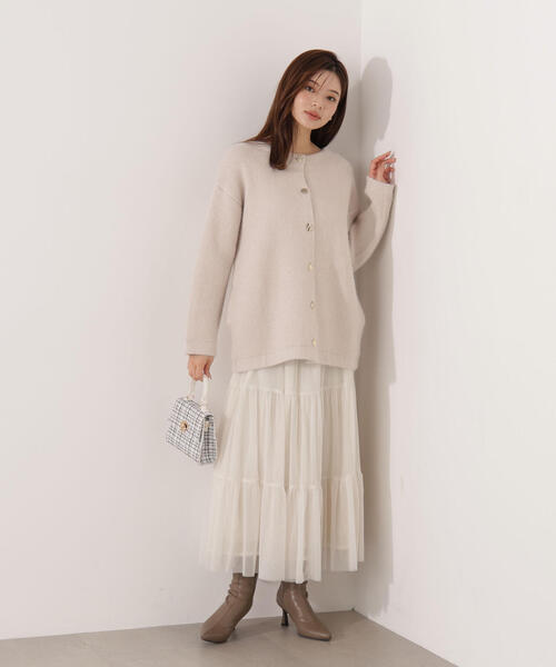 PROPORTION BODY DRESSING（プロポーションボディドレッシング）の「ＦＯＸ混ダブルフェイスニットカーディガン / 1215274001（カーディガン/ボレロ・レディース・オフホワイト/グレー/ベージュ・MEDIUM/SMALL）」の20枚目の写真