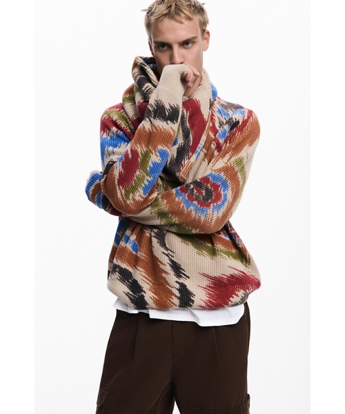 マーブルジャカードニット（ニット/セーター）｜Desigual（デシグアル