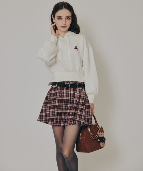 REDYAZEL（レディアゼル）の「Azelyコンパクトフーディ（パーカー・レディース・ネイビー/オフホワイト/ライトグレー・FREE）」の19枚目の写真