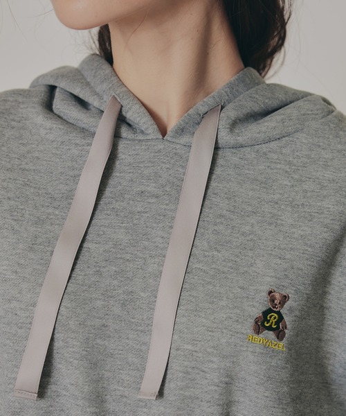 REDYAZEL（レディアゼル）の「Azelyコンパクトフーディ（パーカー・レディース・ネイビー/オフホワイト/ライトグレー・FREE）」の16枚目の写真