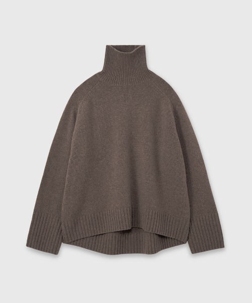 セール】HAMILTONウールカシミヤタートルネックプルオーバーー（ニット