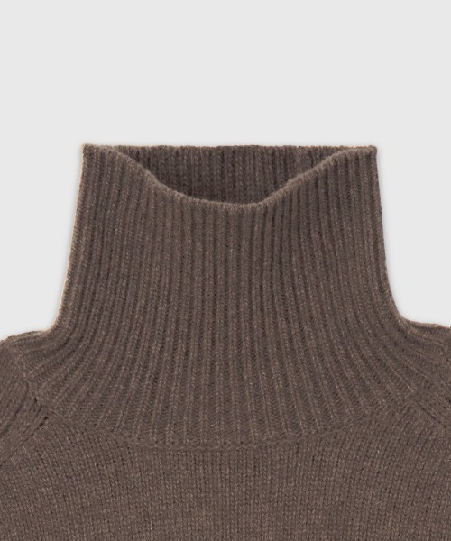 HAMILTONウールカシミヤタートルネックプルオーバーー（ニット