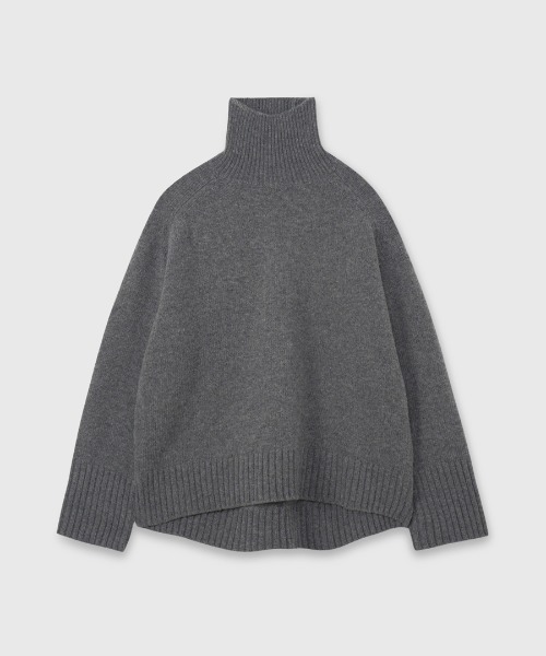 HAMILTONウールカシミヤタートルネックプルオーバーー（ニット