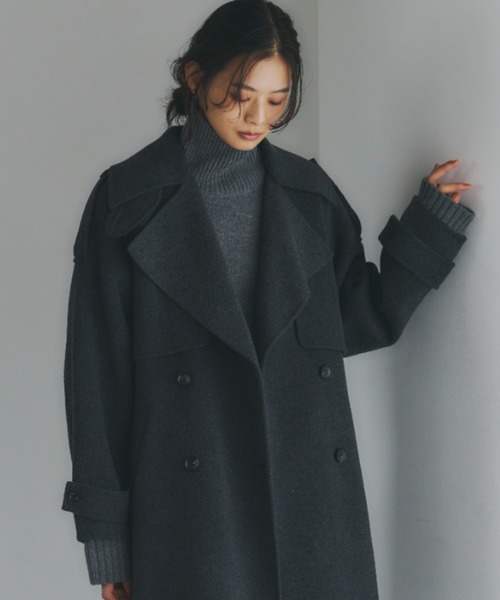 セール】HAMILTONウールカシミヤタートルネックプルオーバーー（ニット