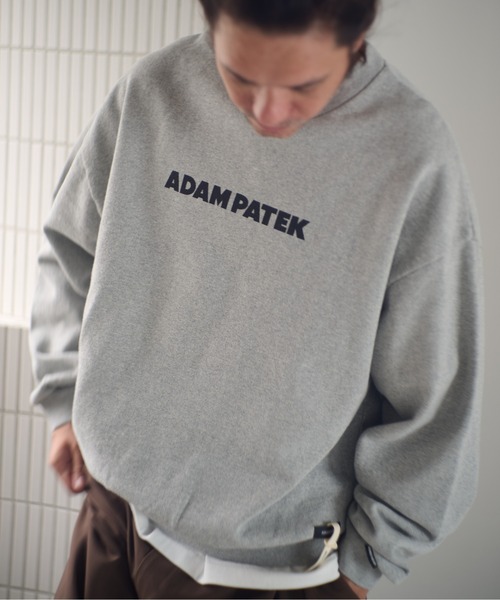 ADAM PATEK（アダムパテック）の「ADAMPATEK/logo crewneck/ベーシックロゴクルーネックスウェット（スウェット・メンズ・ブラック系その他/ブラック/杢グレー・2/1）」の13枚目の写真