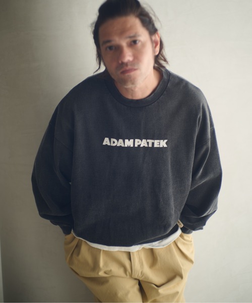 ADAM PATEK（アダムパテック）の「ADAMPATEK/logo crewneck/ベーシックロゴクルーネックスウェット（スウェット・メンズ・ブラック系その他/ブラック/杢グレー・2/1）」の21枚目の写真