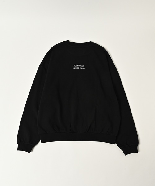 ADAM PATEK（アダムパテック）の「ADAMPATEK/logo crewneck/ベーシックロゴクルーネックスウェット（スウェット・メンズ・ブラック系その他/ブラック/杢グレー・2/1）」の7枚目の写真