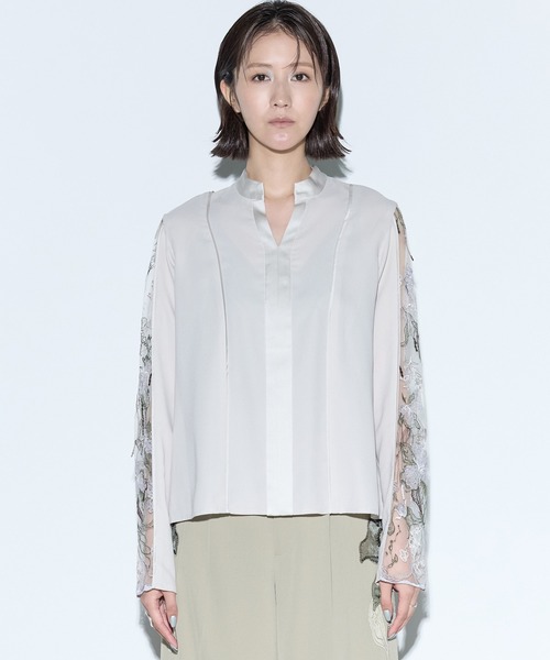 MURRAL/ミューラル】Tears flower lace tops/ティアーズフラワーレース