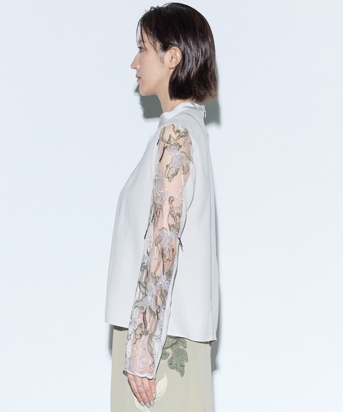 MURRAL/ミューラル】Tears flower lace tops/ティアーズフラワーレース