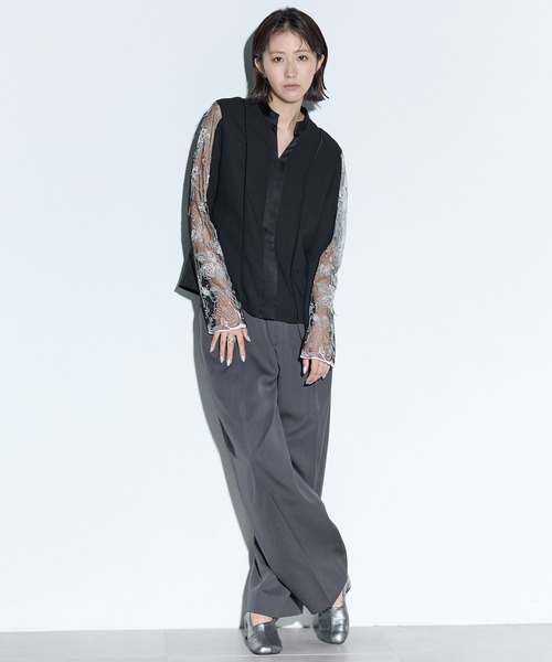 MURRAL/ミューラル】Tears flower lace tops/ティアーズフラワーレース