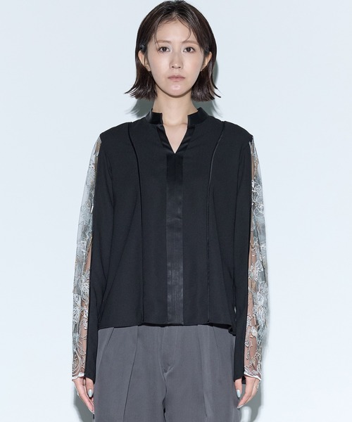 MURRAL/ミューラル】Tears flower lace tops/ティアーズフラワーレース