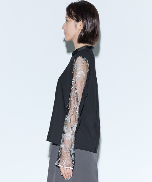 MURRAL/ミューラル】Tears flower lace tops/ティアーズフラワーレース