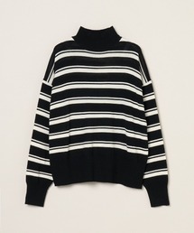 three dots（スリードッツ）の「ウールアウトフィット タートルネック（ニット/セーター）」