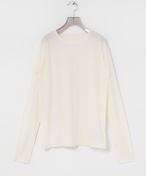 URBAN RESEARCH（アーバンリサーチ）の「ウールコットンロングスリーブカットソー（Tシャツ/カットソー・レディース・レッド系その他/ブラック/オフホワイト/ブラック系その他・FREE）」の12枚目の写真