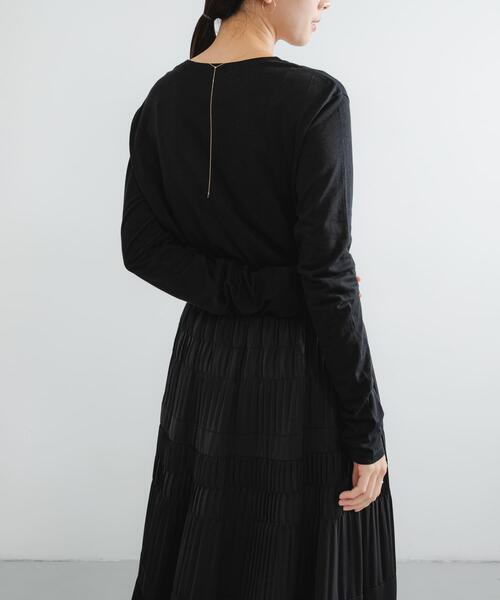 URBAN RESEARCH（アーバンリサーチ）の「ウールコットンロングスリーブカットソー（Tシャツ/カットソー・レディース・レッド系その他/ブラック/オフホワイト/ブラック系その他・FREE）」の22枚目の写真