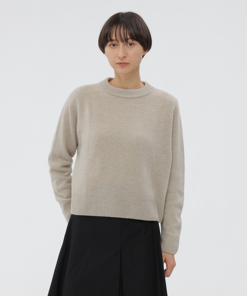 美品✨23AWマーガレットハウエル コットンリネンニットセーター アイボリー M 美品23AWマーガレットハウエル コットンリネンニットセーター