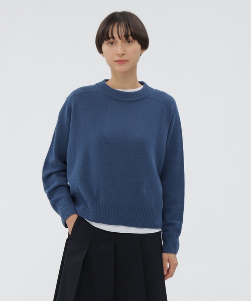 MARGARET HOWELL（マーガレットハウエル）の「WOOL CASHMERE（ニット/セーター・レディース・グレー/ブルー/チャコール・2）」の3枚目の写真
