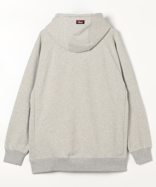 NANGA(ナンガ)の「NANGA/ナンガ ECO HYBRID BOX LOGO SWEAT HOODIE(パーカー・メンズ・ブラック/グレー・MEDIUM/LARGE)」の4枚目の写真