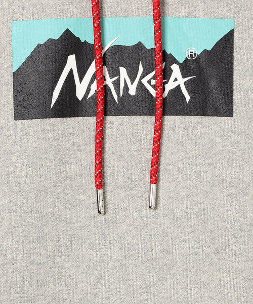 NANGA(ナンガ)の「NANGA/ナンガ ECO HYBRID BOX LOGO SWEAT HOODIE(パーカー・メンズ・ブラック/グレー・MEDIUM/LARGE)」の12枚目の写真