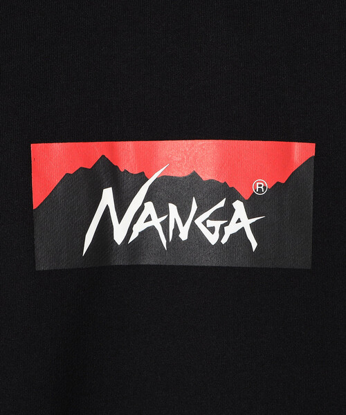 NANGA(ナンガ)の「NANGA/ナンガ ECO HYBRID BOX LOGO SWEAT HOODIE(パーカー・メンズ・ブラック/グレー・MEDIUM/LARGE)」の14枚目の写真