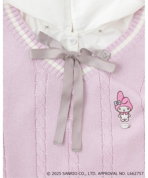 セール】【マイメロディ/クロミ】ニットベスト＆セーラーブラウス
