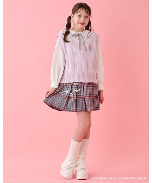 melodyページ♡⃜ マイメロディ/クロミ】ニットベスト＆セーラーブラウスセット
