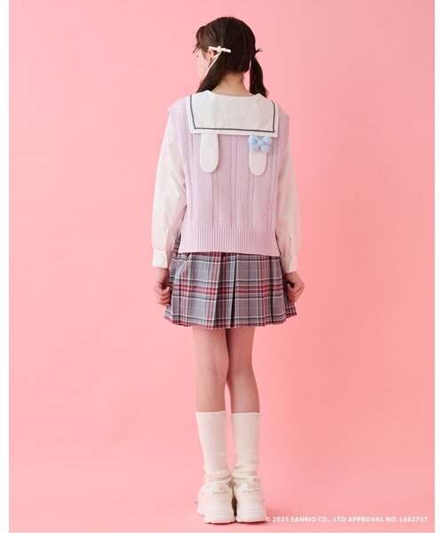 マイメロディ/クロミ】ニットベスト＆セーラーブラウスセット